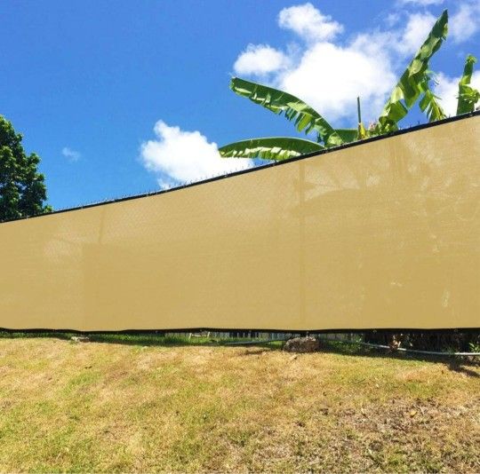 Privacy Fence Screen 6'×50' SAND