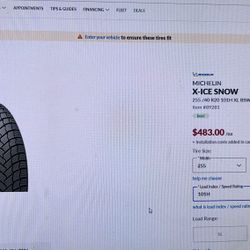 Michelin X-ice Snow Tires
