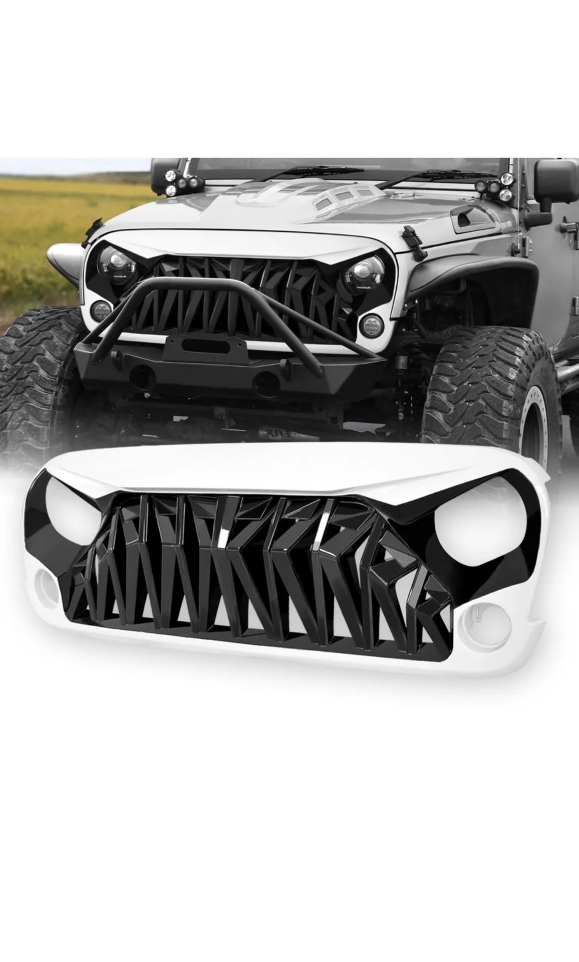 Parrilla Frontal Para Jeep Wrangler 