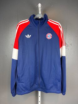 adidas Adult Bayern Munich Multi-Color Vintage Jacket SZ XL NEW