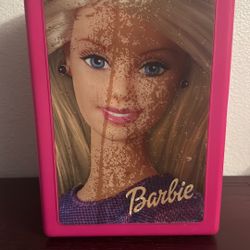  Vtg Mattel Tara Toys 2001 Pink Barbie Doll Trunk Storage Toy Organizer Hard Case