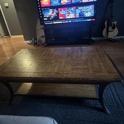 Coffee Table And Tray Pull Out
