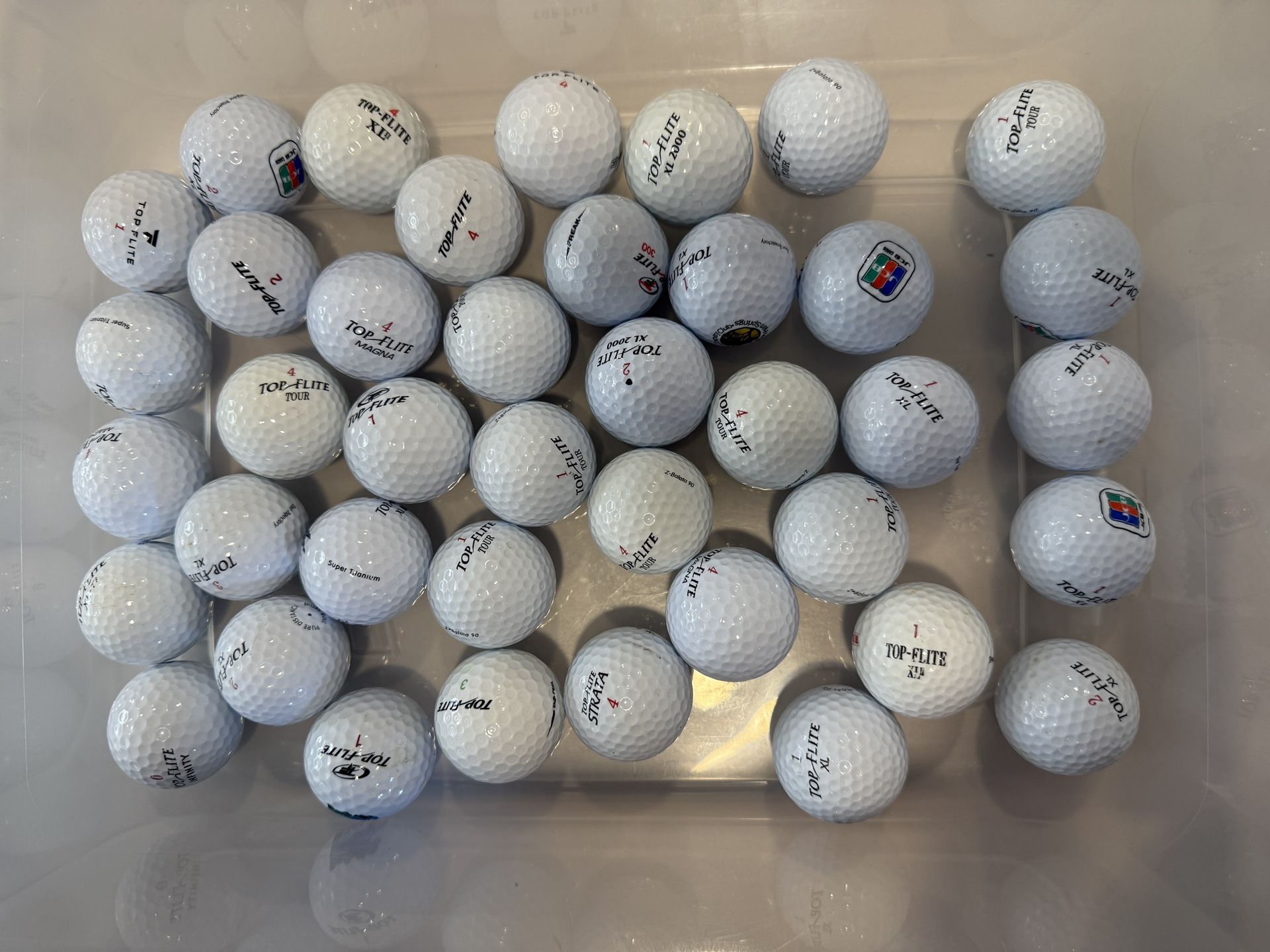 40 TOP FLITE GOLF BALL