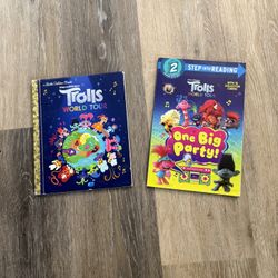 Set Of 2 Trolls World Tour Books