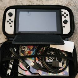 Nintendo Switch With Many Accessories 
