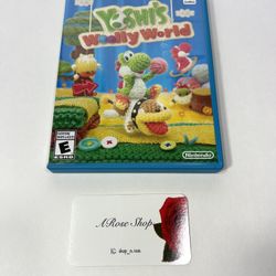 Nintendo Wii U Yoshi’s Woolly World Insert & Video Game