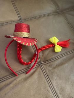 Disney Pixar Toy Story Jesse Headband Red Braid Cowboy Girl Costume Cosplay