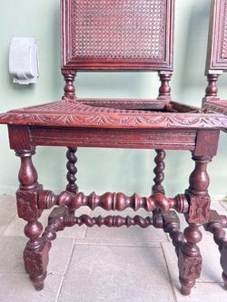 Two antique Spanish chairs