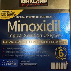 Minoxidil Topical Solution Hair Regrowth Treatment 2oz bottle liquid