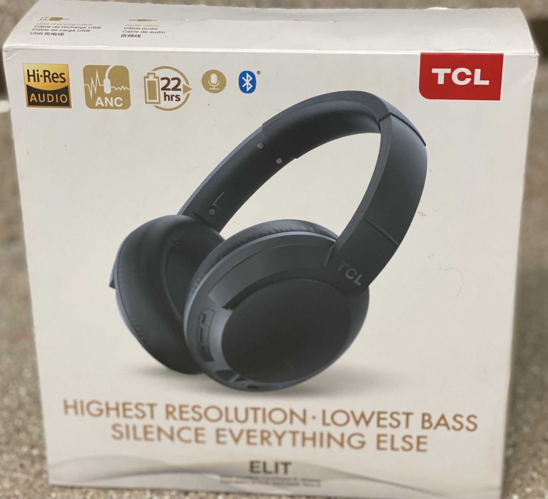 TCL ELIT400NC Wireless Hi-Res Noise Cancelling On-Ear Bluetooth Headphones