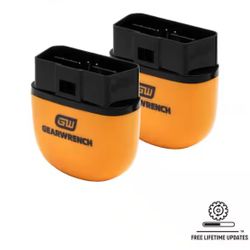 GEARWRENCH OBD2 Bluetooth Diagnostic Tester with GWSCAN App and Free Lifetime Software Updates (2-Pack)=Tools-124