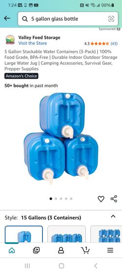 Liquid Containers Total 10 Gallons 