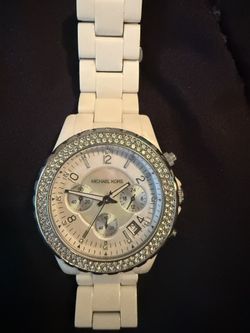 Michael Kors Ceramic/diamond Watch