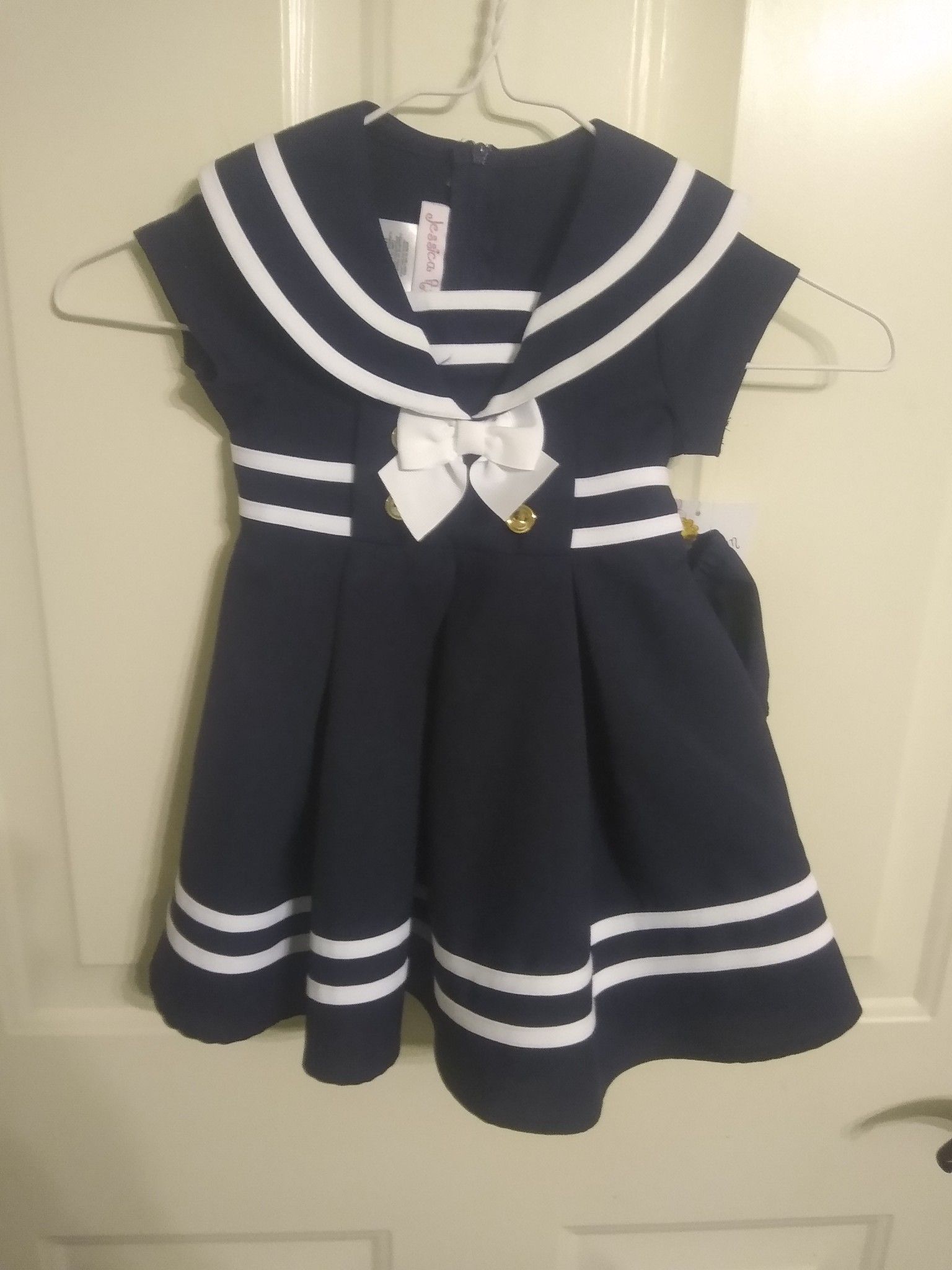 Jessica Ann Navy Blue Sailor dress