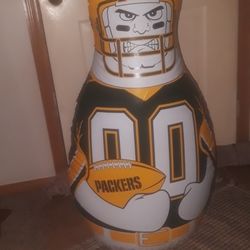 Green Bay Packers Tackle Buddy/Punching Bag. Sand Weighted 