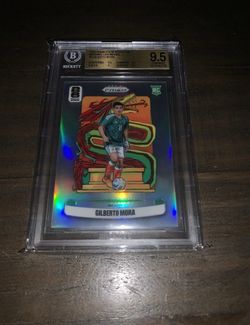 2026 Prizm World Cup Gilberto Mora National Landmarks Rookie Card RC 11 BGS 9.5