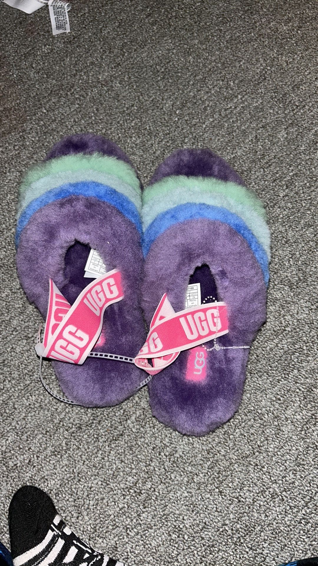 Pride UGG Fluff Yeah Slides