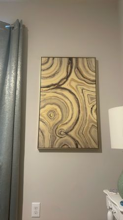 Wall Decor Set Of 3 Gold Frame each 40” x 25”