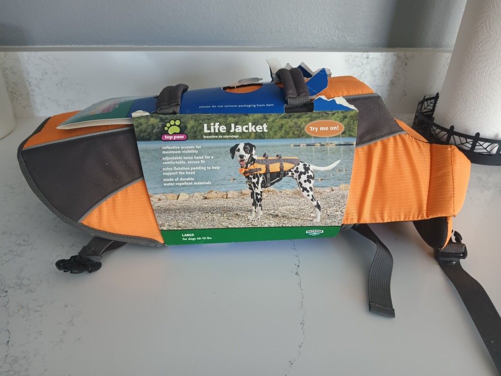Dog Life Jacket Reflective/ Large 