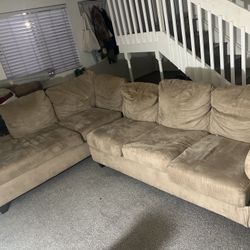 Sectional Couch w/ Pull-Out Bed — $100 — Pickup Only