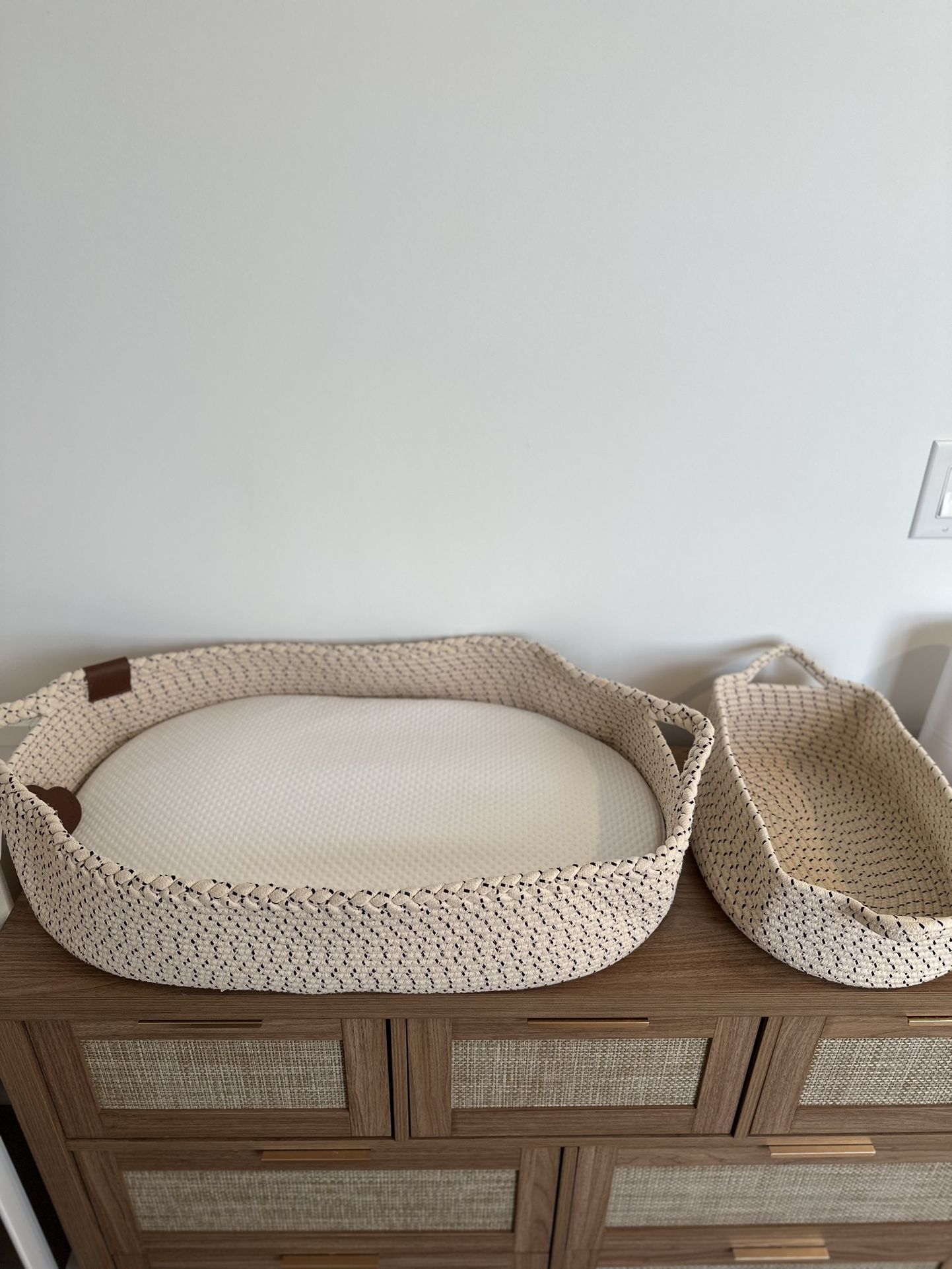 Baby Changing Basket + Storage Basket