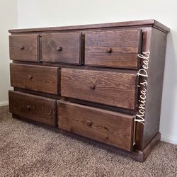Solid Wood 60” Dresser $560