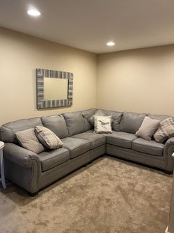 Gray Sectional Sofa for Sale – Excellent Condition