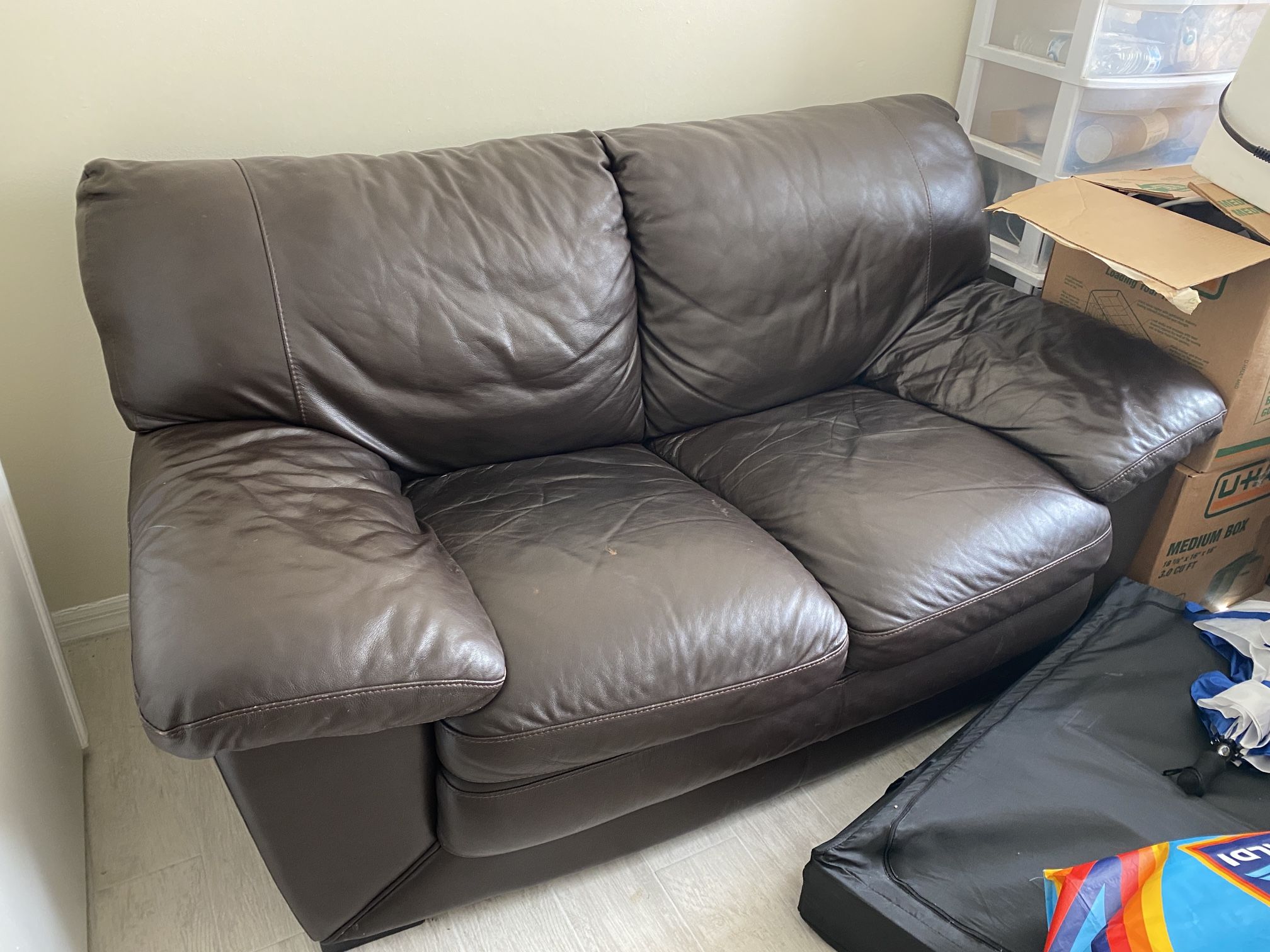 Leather Loveseat/Couch