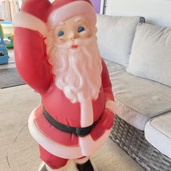 Waving Santa blow mold made by General Foam Plastics with working light.