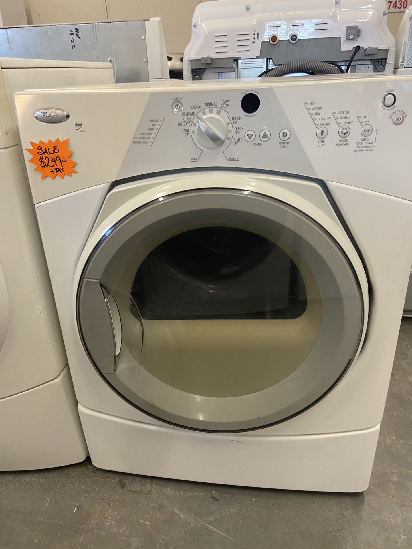 WHIRLPOOL DUET FRONT LOADER DRYER