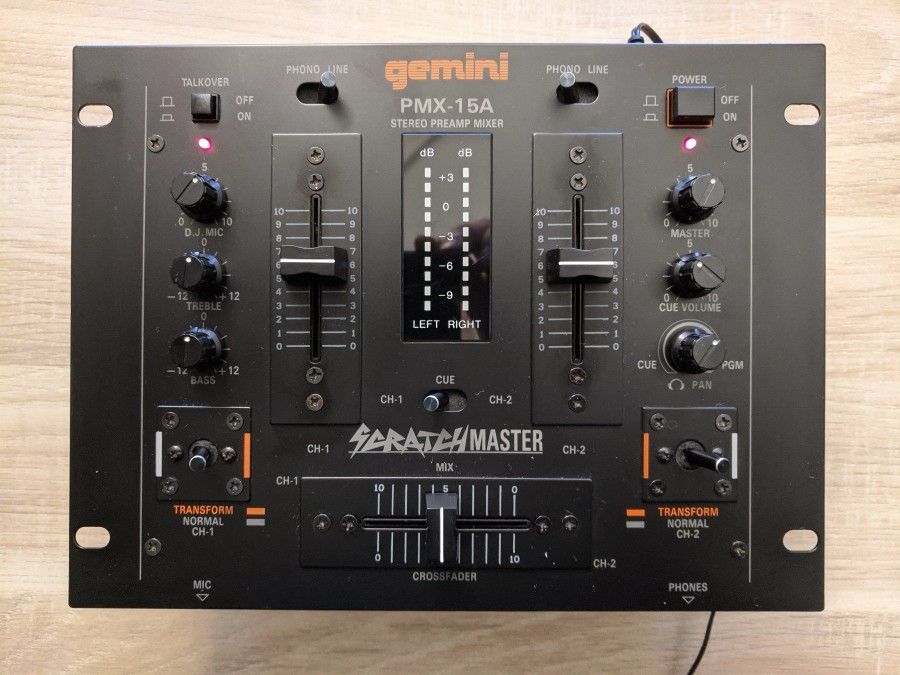 New Sealed Gemini PMX 15A DJ Scratch Mixer 90s Vintage Collector