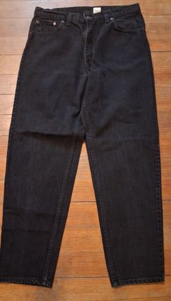 Mens Levis Black waist 36 Length 32 Jeans Pants 550  Newer
