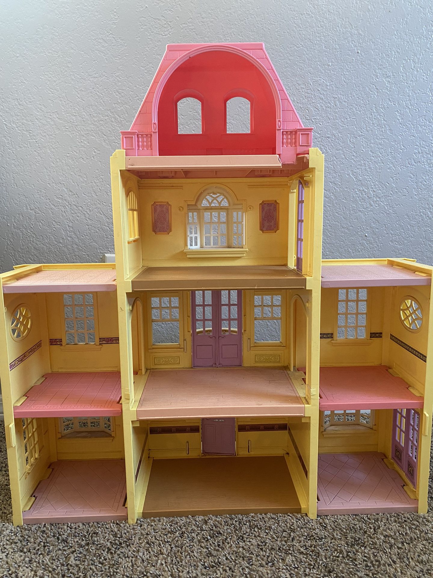Fisher Price Loving Family Grand Mansion Twin Time Folding Doll