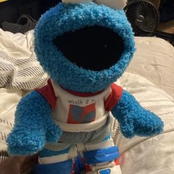 Walking Cookie Monster Toy. (14 Inch Tall)