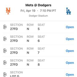 Mets vs Dodgers tickets Fri, Sat & Sundays Games!! $75 each/obo 