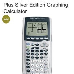 Texas Instruments TI-84 Plus Silver Edition Graphing Calculator w/cover used