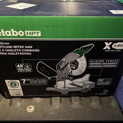 Hitachi Metabo HPT 12" Compound Miter Saw with Metabo HPT Miter Universal Stand Hitachi Power Tools
