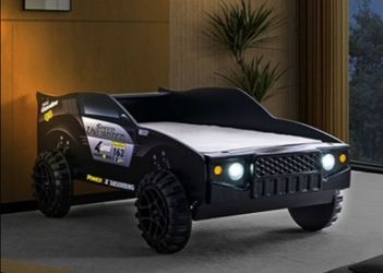 Brand New Black Jeep Design Twin Size Bed Frame