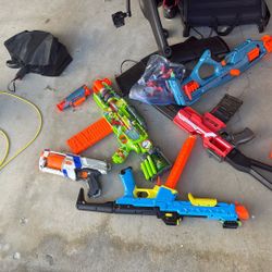 Various Nerf Guns