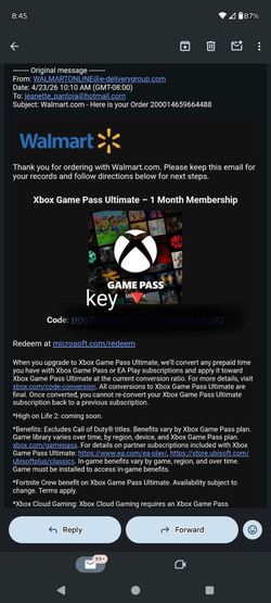 Xbox ultimate game pass 1 month subscription key