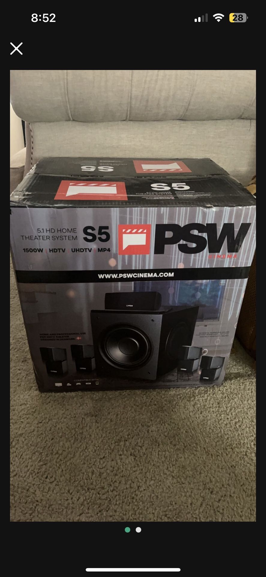 PSW S5 Home Theater System