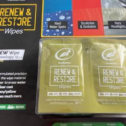 Turtle Wax Renew & Restore Wipes ā 12 Pack ā Auto, Home & Marine