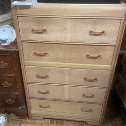 Antique Art Deco Dresser Chest Bakelite Handles 