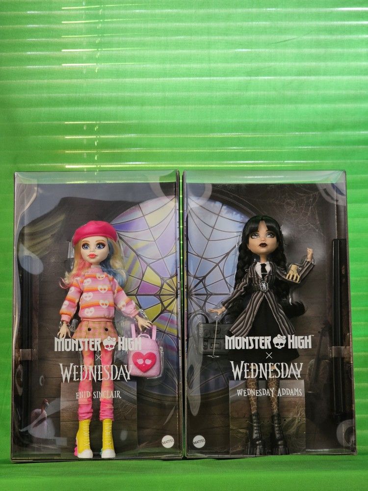 Monster High Wednesday Adam's &Enid Sinclair Limited Edition Dolls