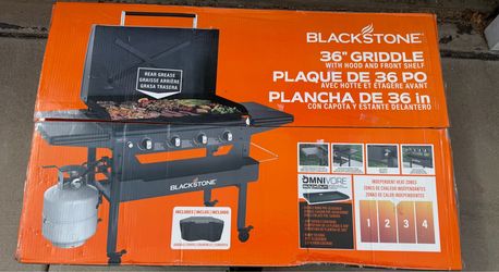 36 inch Blackstone Griddle with Hood and Front Shelf