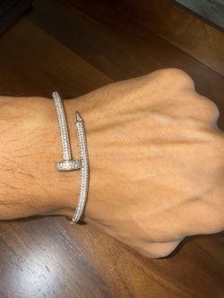 Cartier Nail Moissanite  Bracelet 