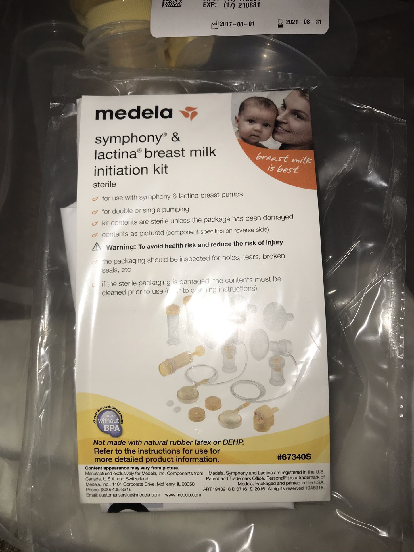 Breast pump kit