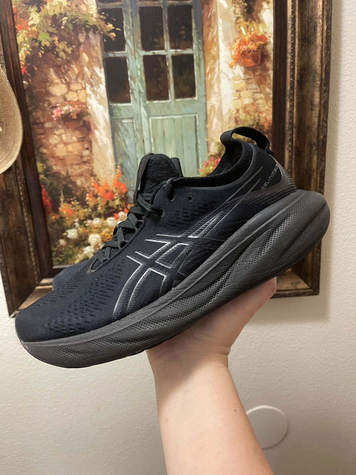 ASICS Gel Nimbus 25 Triple Black shoes