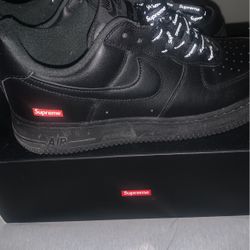 Supreme Black Af1 Sz 9