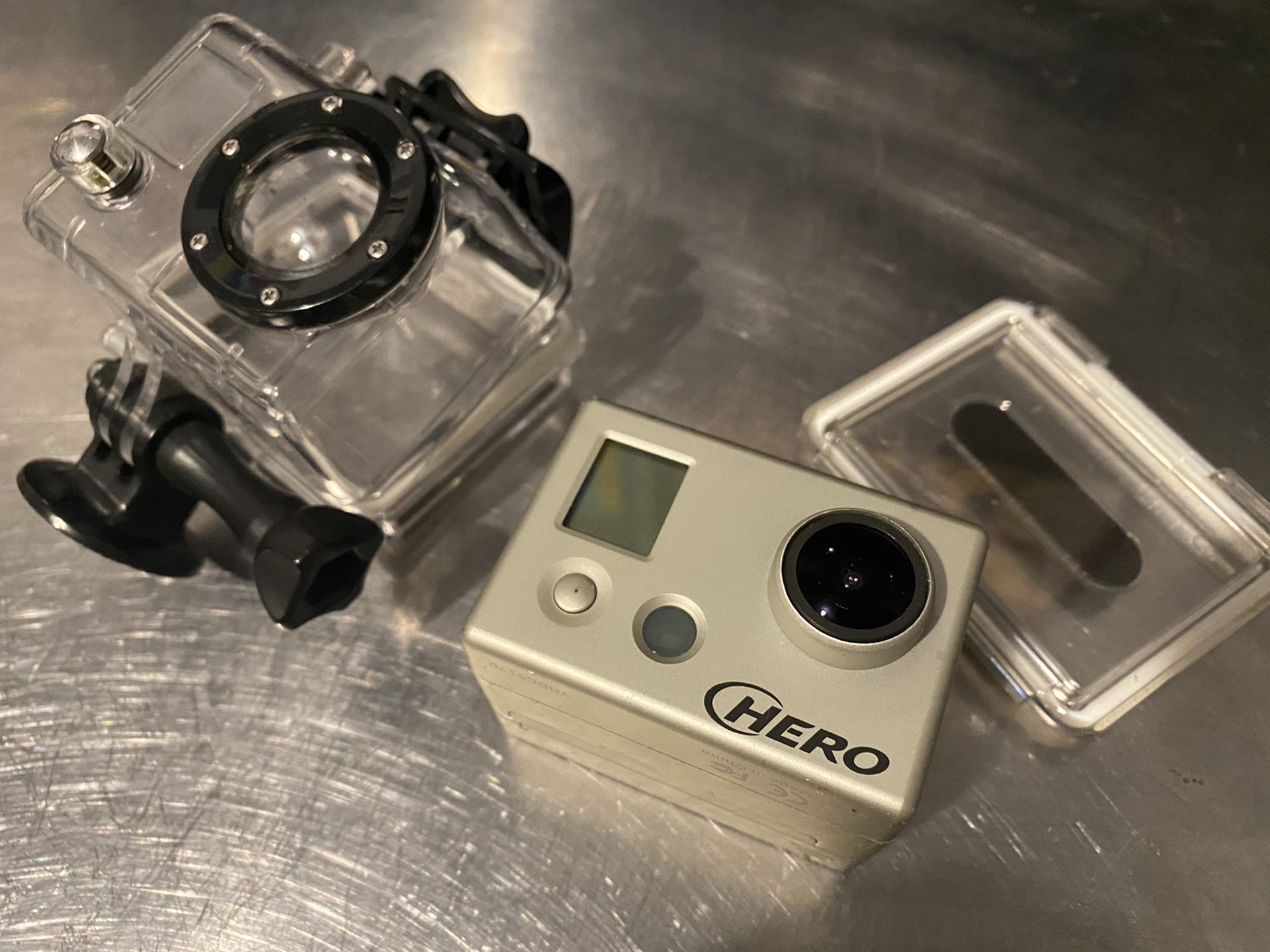 GoPro Hero (original) with waterproof and screen